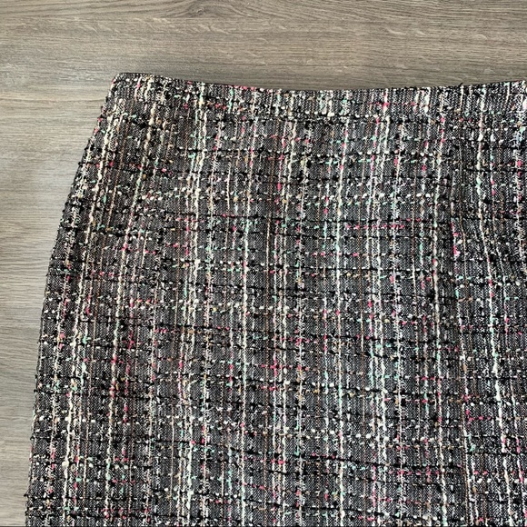 Pink Tartan | Multicolour Tweed Mini Pencil Skirt - Picture 2 of 8